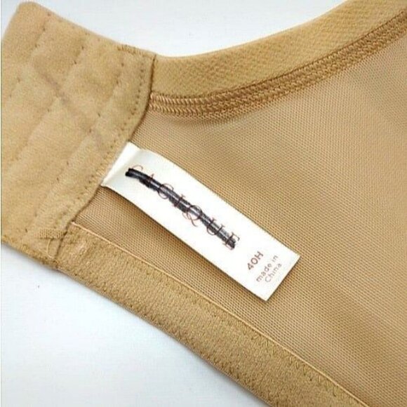 Lane Bryant Cacique Womens Bra Smooth Satin Full Coverage U/W Cafe Mocha 40H - Picture 3 of 7